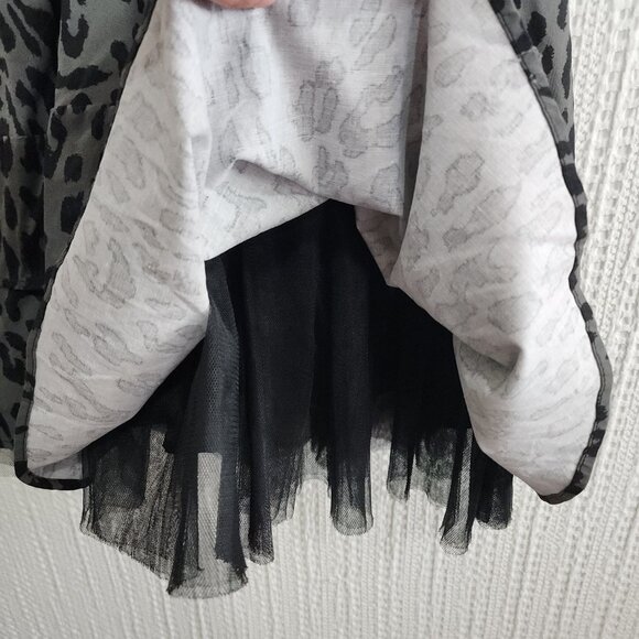 Harajuku Mini Girls Black and Gray Leopard Print Dress Size 14/16 - Picture 7 of 14